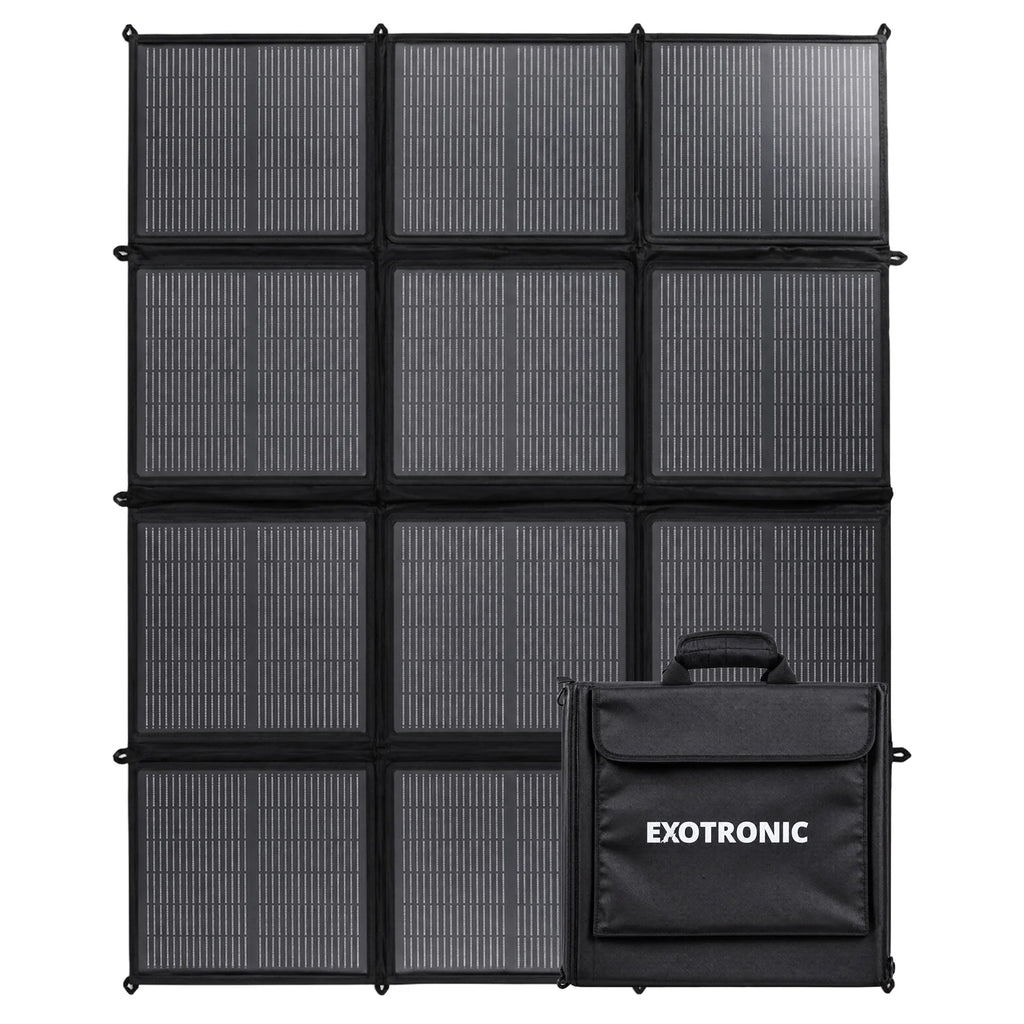 Exotronic 300W Fusion Folding Solar Blanket, caravan, RV, camper trailer, camper parts and accessories