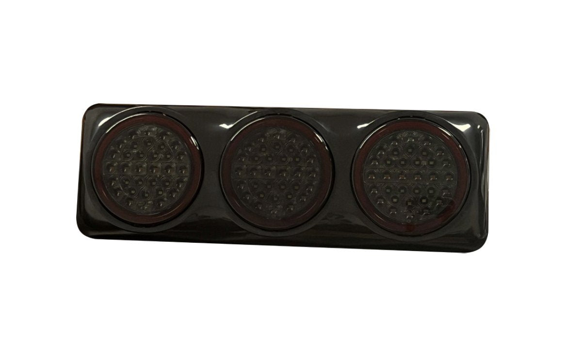 Tru Vision 5 Inch Round Triple Stop/Tail Glow, Running Indicator, Reverse