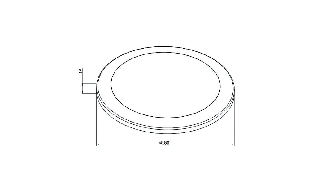 Tru Vision 180mm LED Ceiling Light 12V