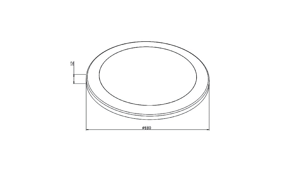 Tru Vision 180mm LED Ceiling Light 12V