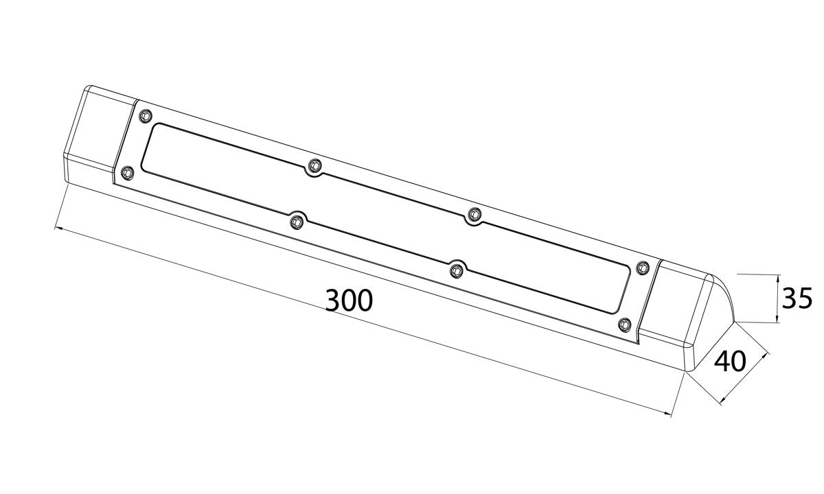 Tru Vision 300mm Awning Light Amber/White 12V