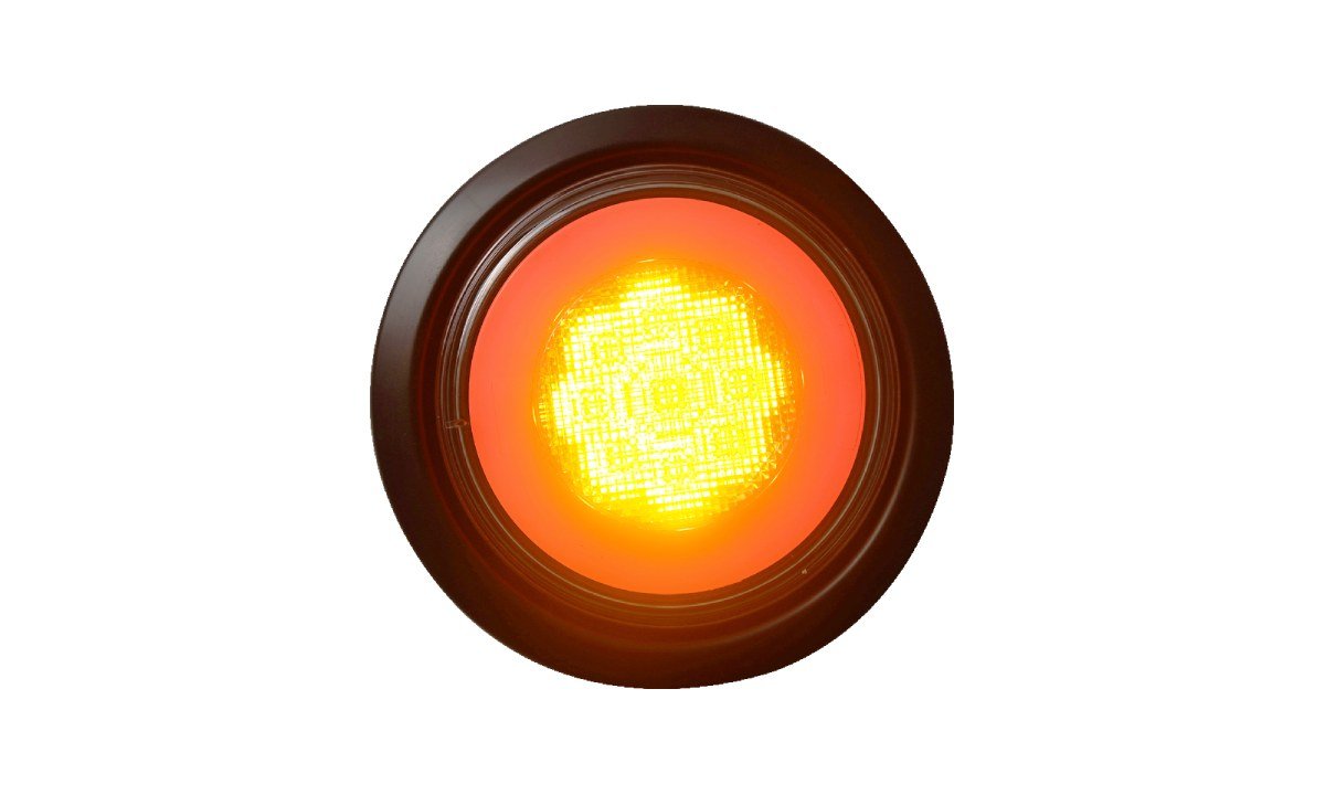 Tru Vision 4 Round Tail Glow (White), Stop, Rubber Grommet