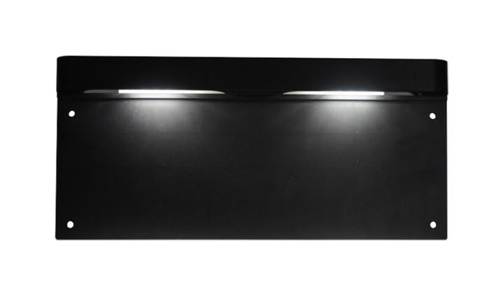 375mm license plate frame with integrated LED number plate lamp