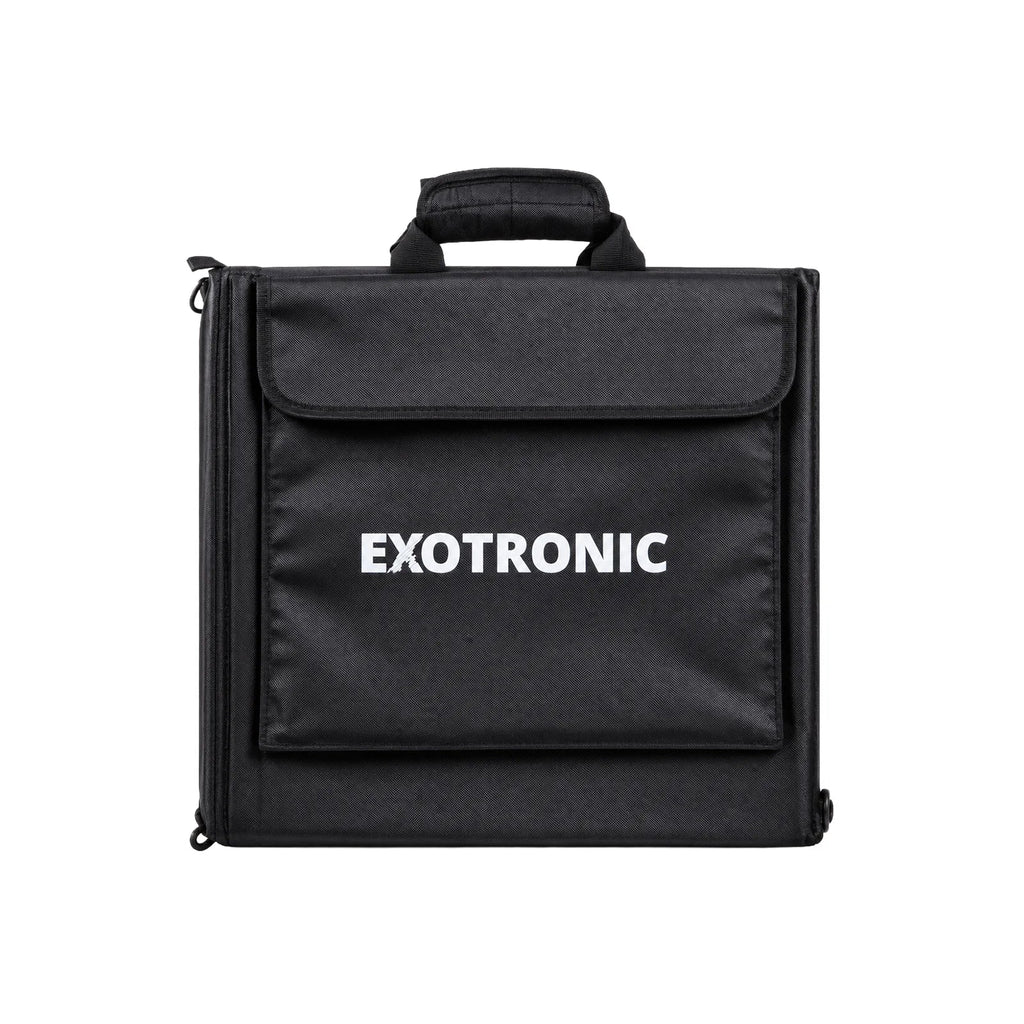 Exotronic 300W Fusion solar blanket unfolded showing full panel surface