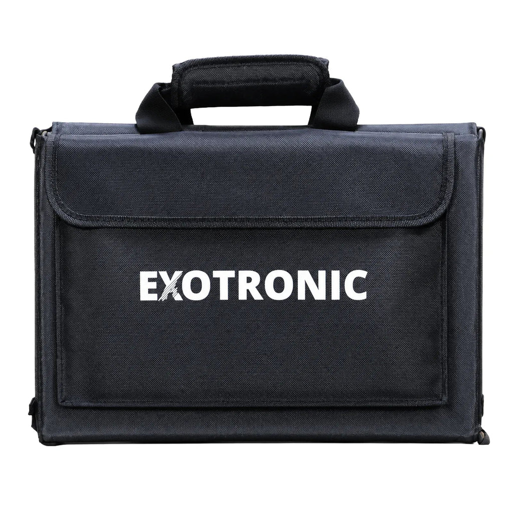 Exotronic 200W Fusion solar blanket unfolded showing full panel surface