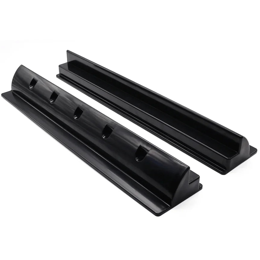 Exotronic 680mm black ABS solar panel mounting bracket pair, caravan RV and trailer parts and accessories