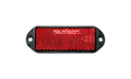 Red reflex reflector, 90x31mm screw mount, 100 pack