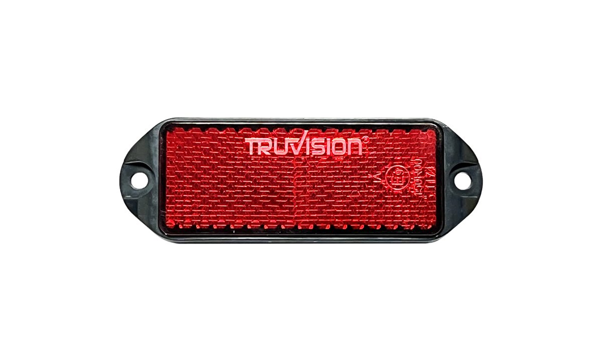 Red reflex reflector, 90x31mm screw mount, 100 pack