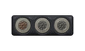 4 inch round triple LED combo lamp with stop, white Glow tail and indicator