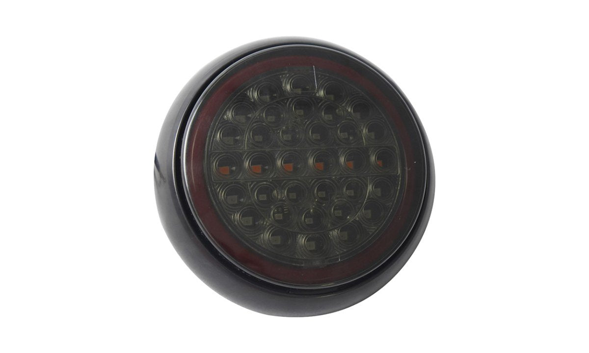 Tru Vision 5 Inch Round Stop/Tail Glow, Indicator Black Base