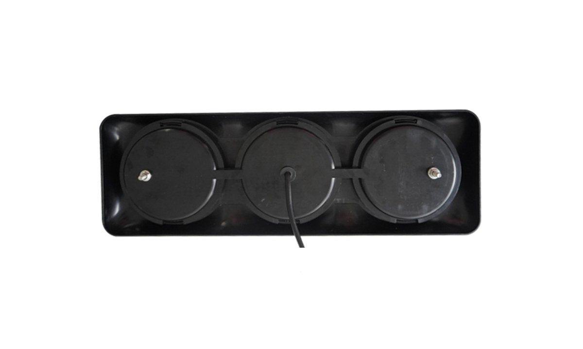 Tru Vision 5 Inch Round Triple Stop/Tail Glow, Running Indicator