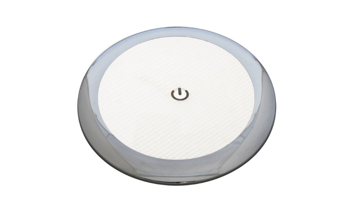 200mm round LED ceiling light with on/off switch for RV and caravan interiors