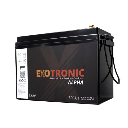 Exotronic 12V 300Ah Alpha lithium battery, caravan, RV, camper trailer, camper parts and accessories