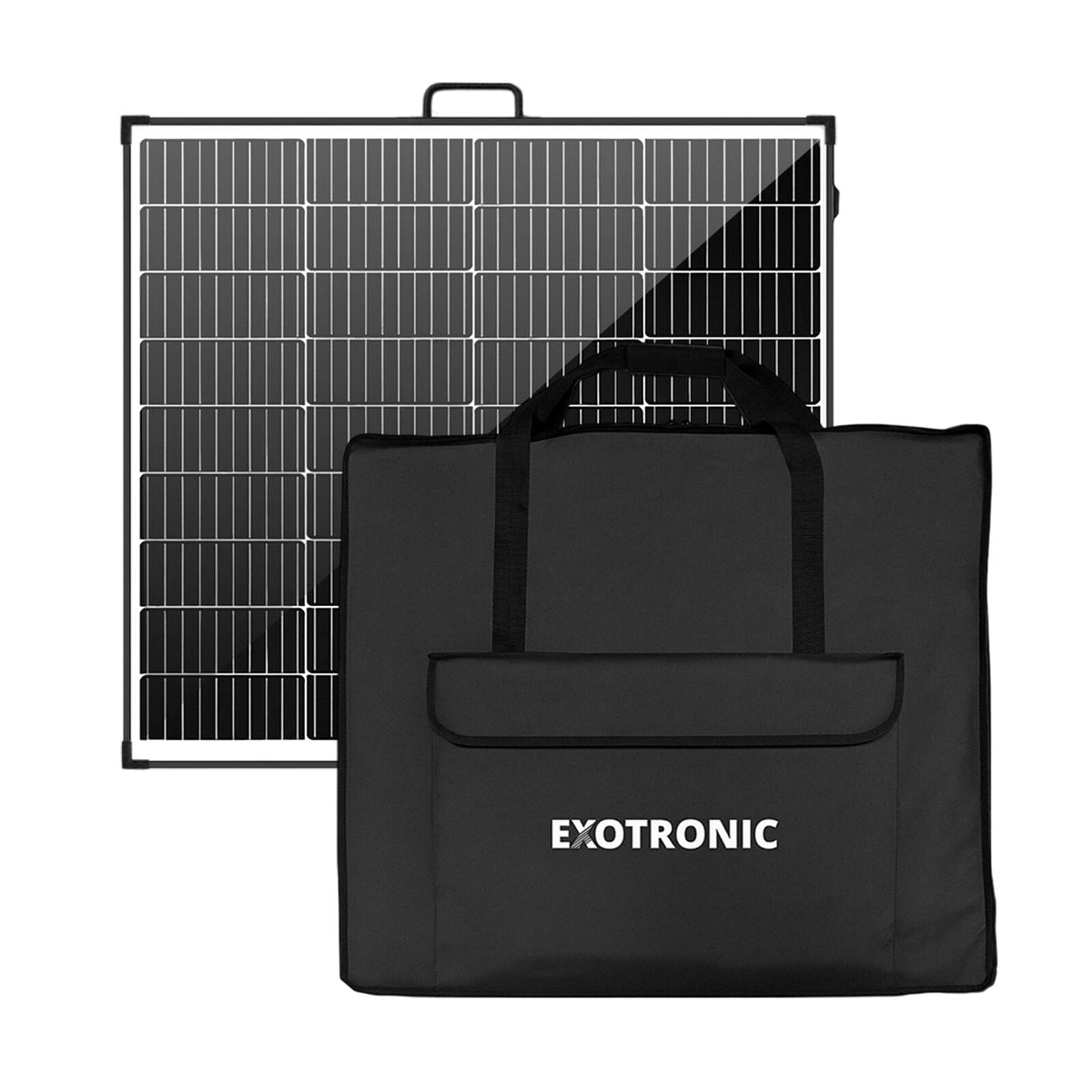 Exotronic 200W Portable Folding Solar Panel, caravan, RV, camper trailer, camper parts and accessories