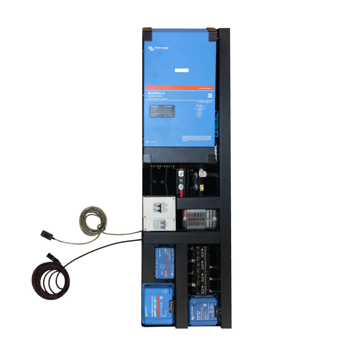 Top-down layout view of Karijini landscape pre-wired power board showing component placement