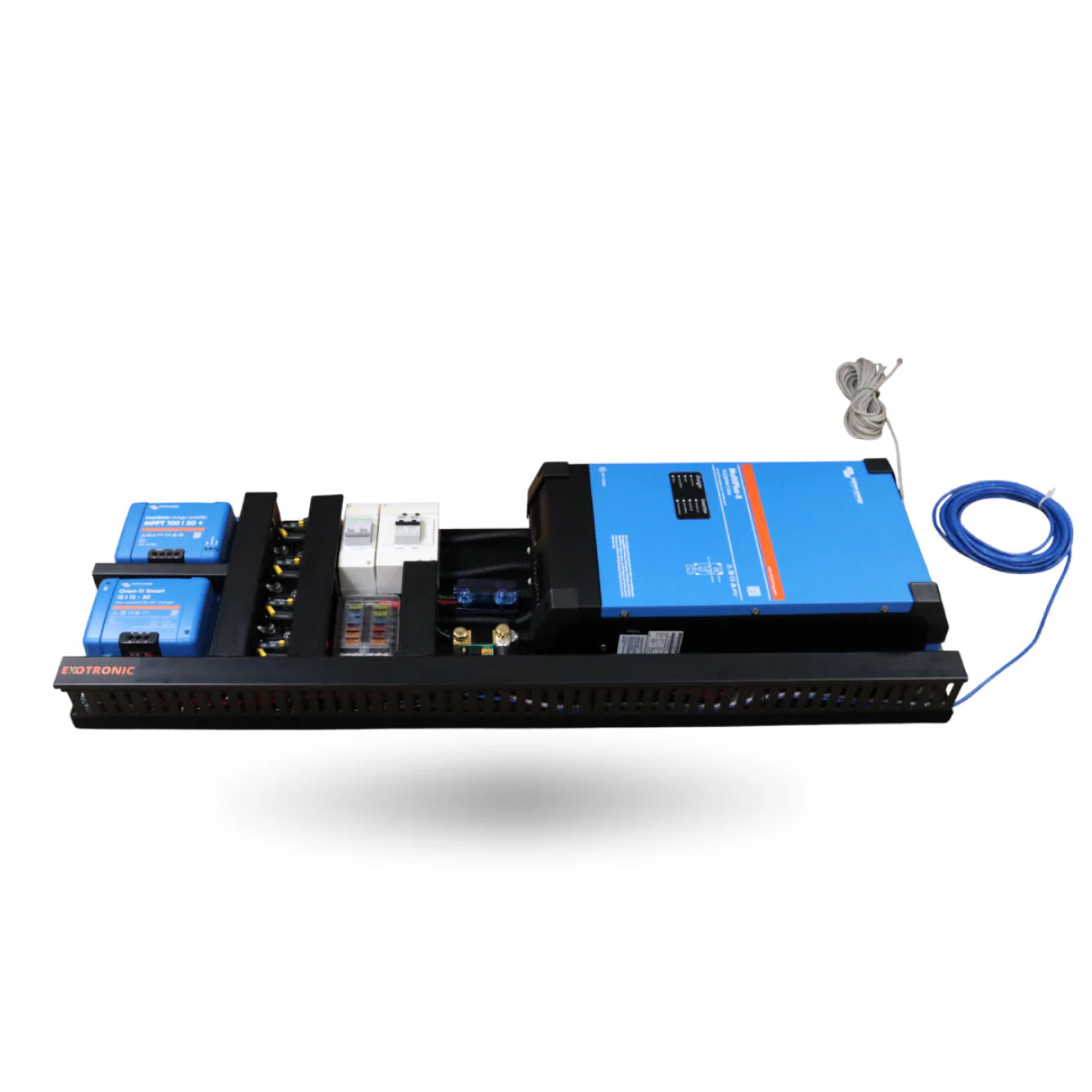 Exotronic Coorong Series pre-wired Victron power board, landscape layout, caravan RV and trailer parts and accessories