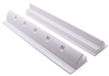 Exotronic 680mm white ABS solar panel mounting bracket pair, caravan RV and trailer parts and accessories
